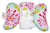 Baby Elephant Ears Head Support Pillow & Matching Blanket Gift Set (Dahlia) by Baby Elephant Ears