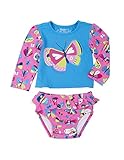 (ハットリー) Hatley 女の子の赤ちゃん ラッシュガードセット カラー: ブルー