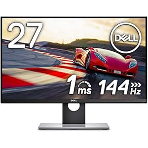Dell ゲーミングモニター 27インチ S2716DG(3年間交換保証/フレームレス/1ms/144Hz/G-SYNC/WQHD/TN非光沢/フリッカーフリー/DP,HDMI/高さ調整/回転)