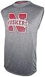 NCAAメンズNebraska CornhuskersノースリーブImpact Tee S グレイ