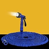 ホット販売25FT-150FTガーデンホース拡張可能なマジック柔軟な水ホースeuホースプラスチックホースパイプでスプレーガンに散水-125ft