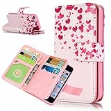 Zeebox iPhone SE 手帳型 ケース スタンド機能 カード収納ホルダー 衝撃吸収 Apple iPhoneSE 対応 高品質 保護カバー 生涯補償付き (ピンク)