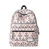 Artone Women's Triangle Diamond Casual Backpack With Laptop Compartment White [並行輸入品]
