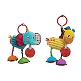 Infantino Pull & Play Jittery Pal Asstd Elephant/Giraffe [並行輸入品]