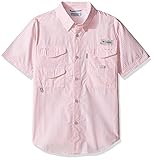 Columbia Youth Boys Super Bonehead Short Sleeve Shirt Medium Cupid Gingham [並行輸入品]