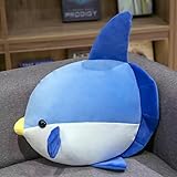 柔らかい 動物のぬいぐるみ 抱き枕 マンボウぬいぐるみ 眠り枕 動物のぬいぐるみ かわいいマンボウ 可愛い マンボウ クッション 面白く もちもち 子供 寝室 ブルー 癒し 店飾り 彼女 誕生日 ソフト ぬいぐるみ 35CM