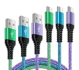 ANNIBER USB Type C ケーブル iphone16【0.9m/1.5m/1.8m】3本セット /3色 タイプ C 携帯充電ケーブル アンドロイド 3A スマホ急速充電 高速データ転送 高耐久ナイロン編み タイプA to タイプC ケーブル iPhone 16/15、Galaxy S24、Xperia、Sony、LG、Xiaomi Redmiその他Android USB-C機器対応