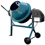 ミナトワークス 電動コンクリートミキサー (1.25切/100Vモーター・車輪付) MMX-30 [その他]