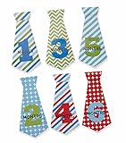 BOY NECKTIE MILESTONE STICKERS