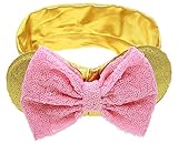 Nice Days（ナイス　ディズ） 　ベビーヘアバンド　可愛い蝶結び　兎耳ヘアクリップ ヘアアクセサリー　 (イエロー＋ピンク)