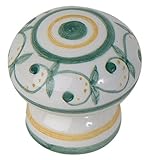 Atlas Homewares 3160-09 1-3/4-Inch Tuscany Collection Caprese Hand painted Ceramic Knob, Ceramic [並行