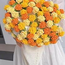 Amazon.co.jp: CTVWRN 花束になるブランケット かぎ針編みキット