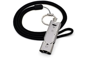 モンベル 緊急 笛 防災笛 大音量 SOS アウトドア 防犯 救援 2チューブ 56x18mm (グレー)