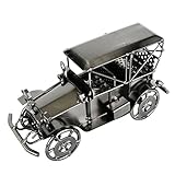 VORCOOL 車 置物 手作り モデル アイアン アイデア　ホームデコレーション プレゼント 工芸品 コレクション 鉄製自転車模型 ヴィンテージ オフィス装飾 撮影道具 飾り物（グレー）