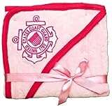 U.S. Coast Guard Licensed Logo Soft Fleece Baby Blanket (USCG Pink) by United States Coast Guard
