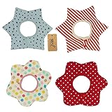 iZiv 4枚ベビービブ【食事用スタイ】4レイヤー防水よだれかけベビー0-3歳（カラー10）