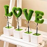 インテリア雑貨 LOVE　文字　オブジェ　おしゃれな観葉植物 素敵な雰囲気作り　 (A)