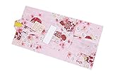 子供浴衣 100サイズ 綿100% 女の子 キッズ 100 14.ピンク×えんじ（まり・桜）