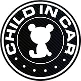 CHILD IN CARマグネット（ホワイト）