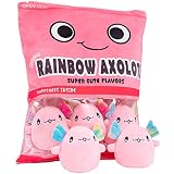 Plushies Doll a Bag of Axolotl ぬいぐるみ ソフト スナック枕 ぬいぐるみ 誕生日プレゼント ぬいぐるみ ぬいぐるみ ゲームピロー クッション 子供向けギフト (ピンクボール6個)