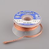 Tiptiper Goot Wick Desoldering、1.5m長さ3.0 mm幅Goot Wickはんだはんだ錫リムーバー線