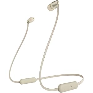 ソニー ワイヤレスイヤホン WI-C310 : Bluetooth対応/最大15時間連続再生/マイク付き フラットケーブ…