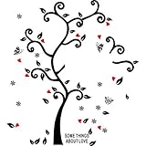 Soledi Wall Art Sticker Black Family Photo Frame Tree Flower Wall Decal for Living Room Bedroom Kitc