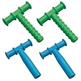 Chewy Tubes Teether, 4 Pack - Green/Blue by Chewy Tubes [並行輸入品]