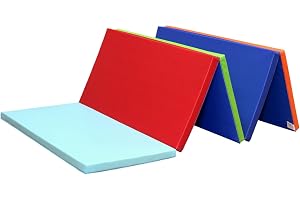KaRaDaStyle Gymnastics Mat, Folding Play Mat for Kids, Yoga, Stretching, Monkey Bars, Skipping Box, Exercise, Thick, Soundproof, Waterproof, Indoor, Home Use, Sports, 74.8 x 31.5 x 1.2 inches (190 x