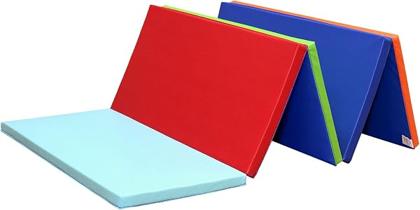 KaRaDaStyle Gymnastics Mat, Folding Play Mat for Kids, Yoga, Stretching, Monkey Bars, Skipping Box, Exercise, Thick, Soundproof, Waterproof, Indoor, Home Use, Sports, 74.8 x 31.5 x 1.2 inches (190 x - 1