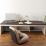 薄型シンプル パソコンデスク W1800 ロータイプ PCデスク PC-6018-BR