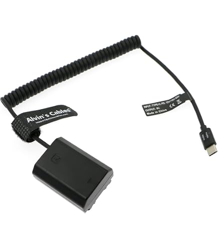 Amazon | Alvin's Cables NP-FZ100 ダミーバッテリー - Dtap電源