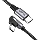 UGREEN 9 Degree USB C Cable PD Compatible 60W/3A Rapid Charging Anti-Disconnect Android Smartphone 2018 iPad Pro Macbook Pro