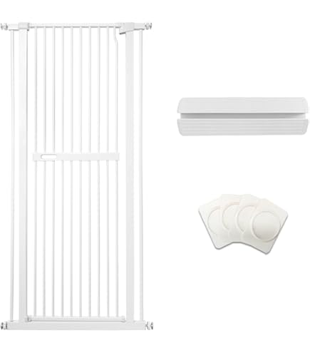 ペットゲート　ペットフェンス　ペットケージ　犬用品　猫用品　ホワイト Amazon.co.jp: Simpolu ペットゲート ペットフェンス ペットドア