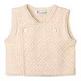 cofucu(コフク) ふんわりダブルベスト 60~80cm ナチュラル オーガニック綿100%