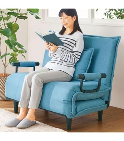 Amazon｜ソファーベッド 竹庭 1台2役 座椅子として 耐荷重200kg サイド