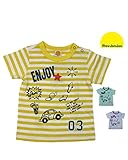 【子供服】 moujonjon (ムージョンジョン) ワッペン付ボーダープリントＴシャツ 80cm～130cm M34836