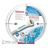 Gilmour 12 Series 5 Ply Marine & Recreation Hose 5/8 Inch x 25 Feet 12-58025 White w/Aqua Stripe [並行