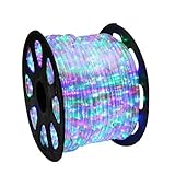 WYZworks 2x150Ft 110V LED Rope 2 Wire Flexible DIY Light Multi-RGB by CNS