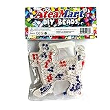 AteaMart DIYビーズ&ペグボード パック (キット内容:5mm-1パック200ピース+1個ヒューズビーズ ボード+アイロンペーパー) FORクリスマスギフト（ホワイト）並行輸入品