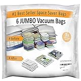 6ジャンボスペースセーバー真空ストレージバッグ – バンドル