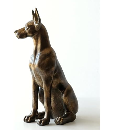 Amazon.co.jp: オーナメント置物黒ドーベルマン置物オブジェ犬いぬ 犬