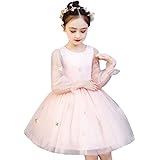 [ONORNER] 女の子ドレス 子供 フォーマル ロングドレス キラキラ ピアノ バイオリン 発表会 ワンピース パーティー 演奏会 結婚披露宴 結婚式 子供の日 入園式 110 120 130 140 150 160cm