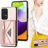 Galaxy A52 5G SC-53B 対応 スマホ ケース Galaxy A52 5G 肩掛け 首かけ 斜めがけ ショルダー Galaxy A52 5G スマホ 携帯 用 ケース サムスン ギャラクシー A52 5G 財布型 ケース SC-53Bスマホケース Galaxy A52 5G 手帳型 ケース Galaxy A52 5G カード収納 ケース Galaxy A52 スマホ 携帯ケース【封筒のデザイン】 Cavor Galaxy A52 5G SC-53B スマホ 携帯カバー 適用 case ステント機能 スマホケース ショルダー タイプ二つ折り財布 磁気閉鎖携帯のケース可愛い スマホ ケース ストラップつき 指紋防止 落下防止 Qi急速充電対応 Qi ワイヤレス充電対応 薄型軽量 取り外し可能 落下保護 【ピンク】