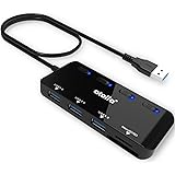 atolla SDカードリーダー USB3.0 カードリーダー USBハブ 5-in-1 USB3.0ポート+SD&TF/microSDカードリーダー 同時読み書き【microSDXC/microSDHC/microSD/SD/SDHC/SDXC/R