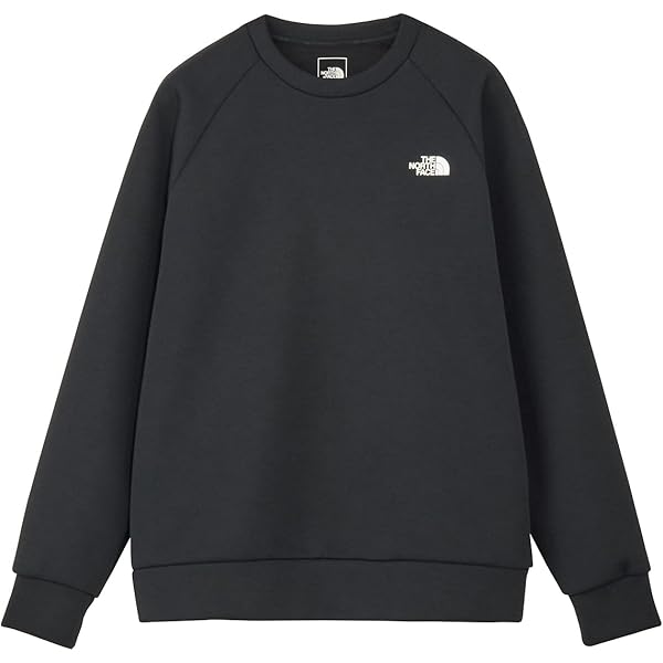 Amazon.co.jp: [THE NORTH FACE] Heather Logo Crew ブラック XS