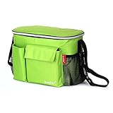 【ジェネリック 】6色　ベビーカー 自転車 アクセサリー おむつバッグ 収納袋　便利　カバー　哺乳瓶 おむつ 旅行 小物 入れ バッグ　 (グリーン)