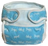 おむつカバー抜染ロバプリントサックス60cm