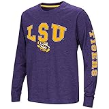 Colosseum LSU Tigersルイジアナ州状態Youth Long Sleeve TeeスパイクL/S Tee YTH (6-7)