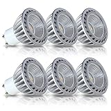 SGL MR16 GU10 LED Bulbs, 6W, 100% Aluminum Reflector, 50W Halogen Bulbs Equivalent, 500lm, Warm Whit